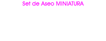 Set de Aseo MINIATURA